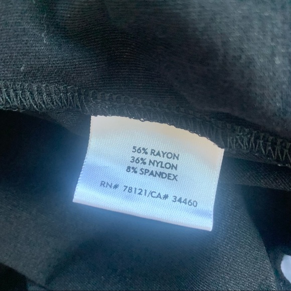 Eileen Fisher Twist Front Black Dress - Picture 5 of 6